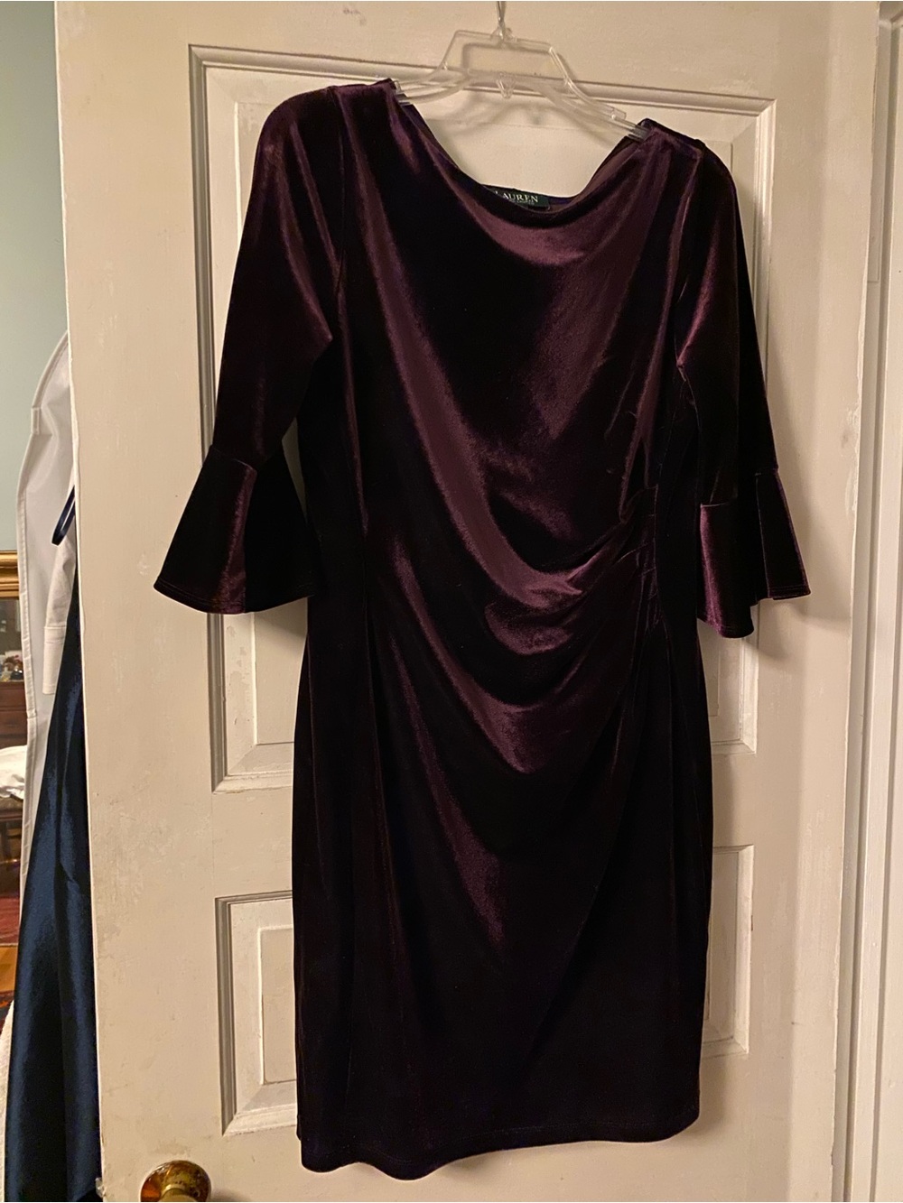 Women’s Ralph Lauren Rich Purple Velvet Dress Size 12